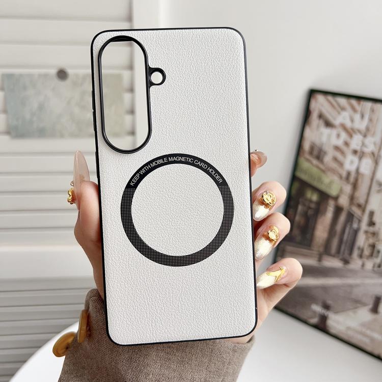 Custodia magnetica per telefono PU MagSafe, For Samsung Galaxy S26+ 5G, For Samsung Galaxy S26 Ultra 5G, For Samsung Galaxy S26 5G