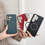 Custodia magnetica per telefono PU MagSafe, For Samsung Galaxy S26+ 5G, For Samsung Galaxy S26 Ultra 5G, For Samsung Galaxy S26 5G