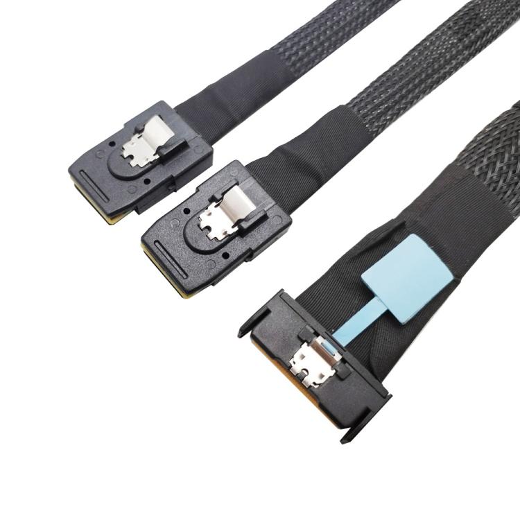 Gen5 MCIO X8 to Dual SFF-8087 Server Data Transfer Cable, 0.5m