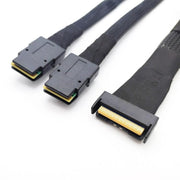 Gen5 MCIO X8 to Dual SFF-8087 Server Data Transfer Cable, 0.5m