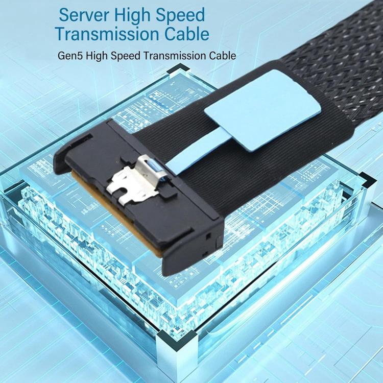 Gen5 MCIO X8 to Dual SFF-8087 Server Data Transfer Cable, 0.5m