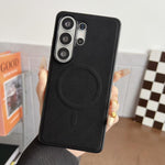 Custodia magnetica per telefono in PU con texture twill, For Samsung Galaxy S26+ 5G, For Samsung Galaxy S26 Ultra 5G, For Samsung Galaxy S26 5G