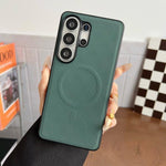 Custodia magnetica per telefono in PU con texture twill, For Samsung Galaxy S26+ 5G, For Samsung Galaxy S26 Ultra 5G, For Samsung Galaxy S26 5G