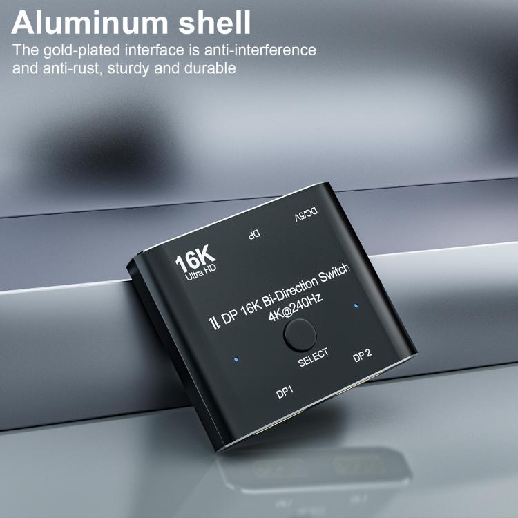 WG234 2 In 1 Outt DP 16K Bi-Direction Switcher Ultra-HD Video Converter