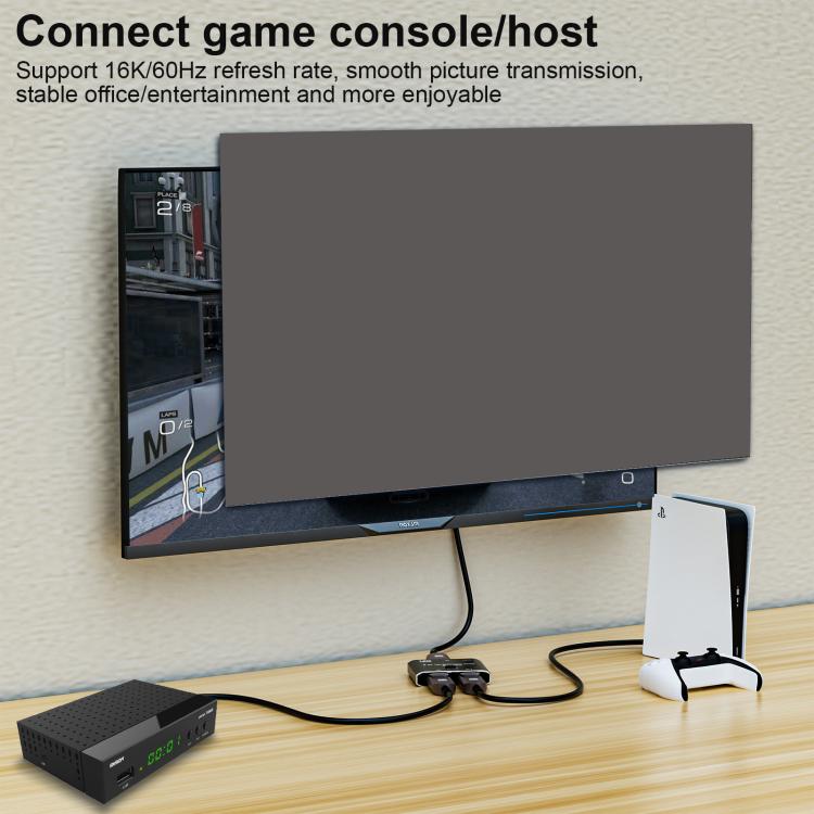 WG234 2 In 1 Outt DP 16K Bi-Direction Switcher Ultra-HD Video Converter