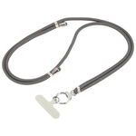 Cordino per cellulare regolabile in lunghezza e spessore di 6 mm, da portare a tracolla.