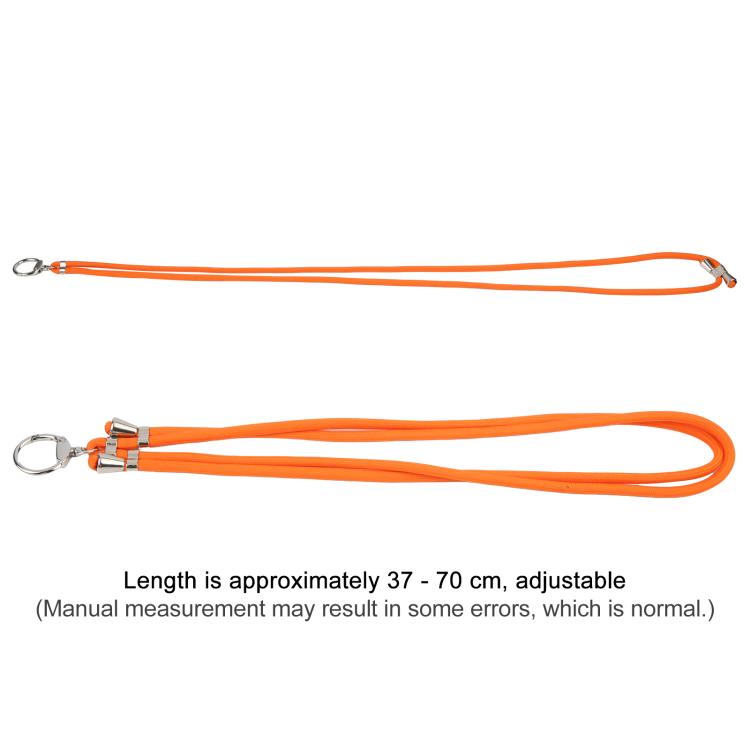 Cordino per cellulare regolabile in lunghezza e spessore di 6 mm, da portare a tracolla.