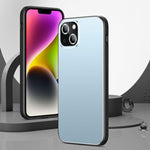 Custodia per telefono Golden Shield in metallo satinato con lente effetto pellicola., For iPhone 16 Pro Max, For iPhone 16 Pro, For iPhone 16, For iPhone 15 Pro Max, For iPhone 15 Pro, For iPhone 15, For iPhone 14, For iPhone 14 Pro
