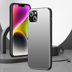 Custodia per telefono Golden Shield in metallo satinato con lente effetto pellicola., For iPhone 16 Pro Max, For iPhone 16 Pro, For iPhone 16, For iPhone 15 Pro Max, For iPhone 15 Pro, For iPhone 15, For iPhone 14, For iPhone 14 Pro