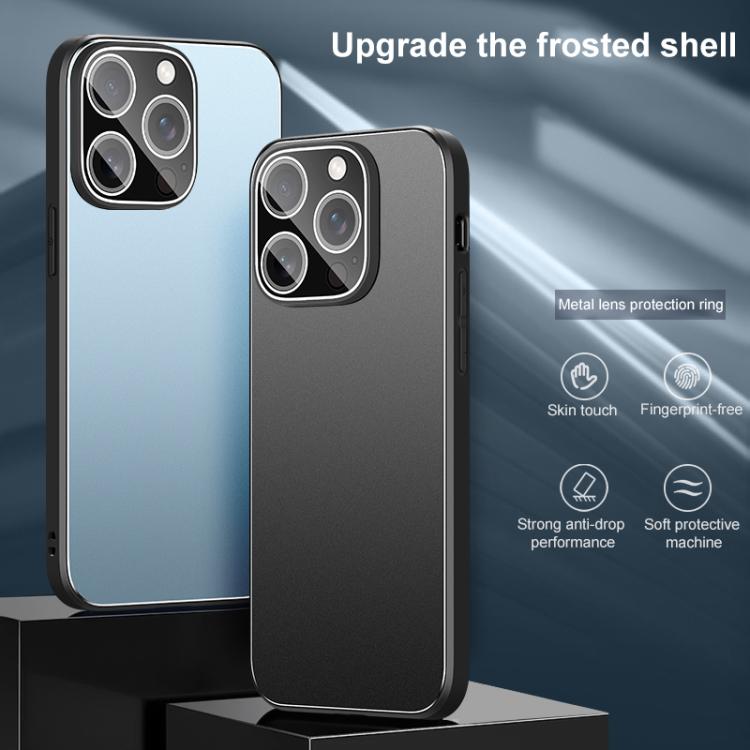 Custodia per telefono Golden Shield in metallo satinato con lente effetto pellicola., For iPhone 14 Pro Max, For iPhone 13 Pro Max, For iPhone 13 Pro, For iPhone 13