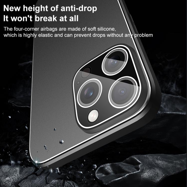 Custodia per telefono Golden Shield in metallo satinato con lente effetto pellicola., For iPhone 14 Pro Max, For iPhone 13 Pro Max, For iPhone 13 Pro, For iPhone 13