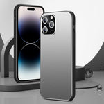 Custodia per telefono Golden Shield in metallo satinato con lente effetto pellicola., For iPhone 14 Pro Max, For iPhone 13 Pro Max, For iPhone 13 Pro, For iPhone 13