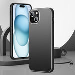 Custodia per telefono Golden Shield in metallo satinato con lente effetto pellicola., For iPhone 16 Pro Max, For iPhone 16 Pro, For iPhone 16, For iPhone 15 Pro Max, For iPhone 15 Pro, For iPhone 15, For iPhone 14, For iPhone 14 Pro