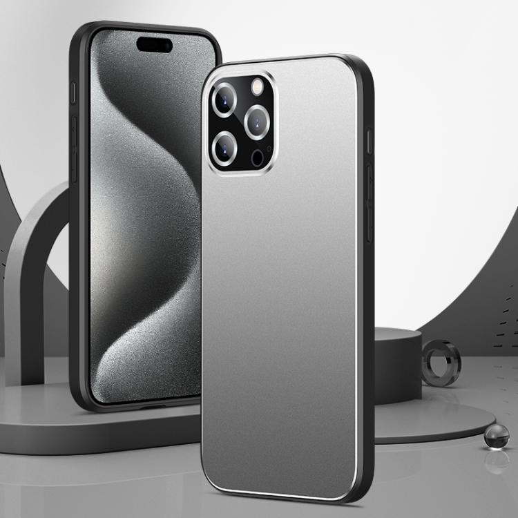 Custodia per telefono Golden Shield in metallo satinato con lente effetto pellicola., For iPhone 16 Pro Max, For iPhone 16 Pro, For iPhone 16, For iPhone 15 Pro Max, For iPhone 15 Pro, For iPhone 15, For iPhone 14, For iPhone 14 Pro