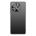 Custodia per telefono Golden Shield in metallo satinato con lente effetto pellicola., For iPhone 16 Pro Max, For iPhone 16 Pro, For iPhone 16, For iPhone 15 Pro Max, For iPhone 15 Pro, For iPhone 15, For iPhone 14, For iPhone 14 Pro