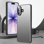 Custodia per telefono Golden Shield in metallo satinato con lente effetto pellicola., For iPhone 17 Pro Max, For iPhone 17 Pro, For iPhone 17, For iPhone Air