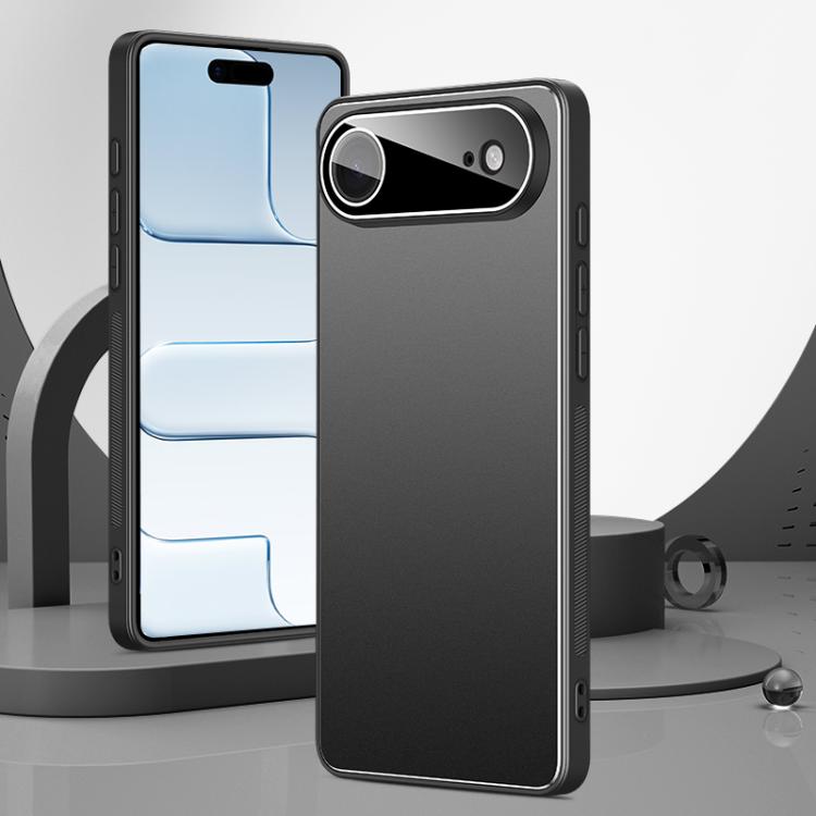 Custodia per telefono Golden Shield in metallo satinato con lente effetto pellicola., For iPhone 17 Pro Max, For iPhone 17 Pro, For iPhone 17, For iPhone Air
