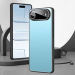 Custodia per telefono Golden Shield in metallo satinato con lente effetto pellicola., For iPhone 17 Pro Max, For iPhone 17 Pro, For iPhone 17, For iPhone Air
