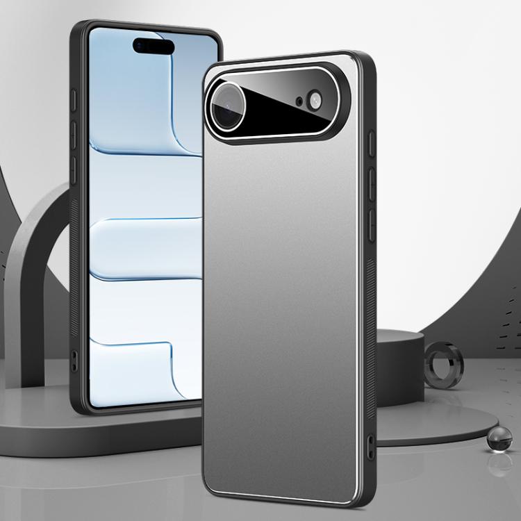 Custodia per telefono Golden Shield in metallo satinato con lente effetto pellicola., For iPhone 17 Pro Max, For iPhone 17 Pro, For iPhone 17, For iPhone Air