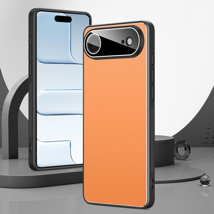 Custodia per telefono Golden Shield in metallo satinato con lente effetto pellicola., For iPhone 17 Pro Max, For iPhone 17 Pro, For iPhone 17, For iPhone Air