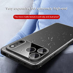 Custodia per telefono Golden Shield in metallo satinato con lente effetto pellicola., For iPhone 17 Pro Max, For iPhone 17 Pro, For iPhone 17, For iPhone Air