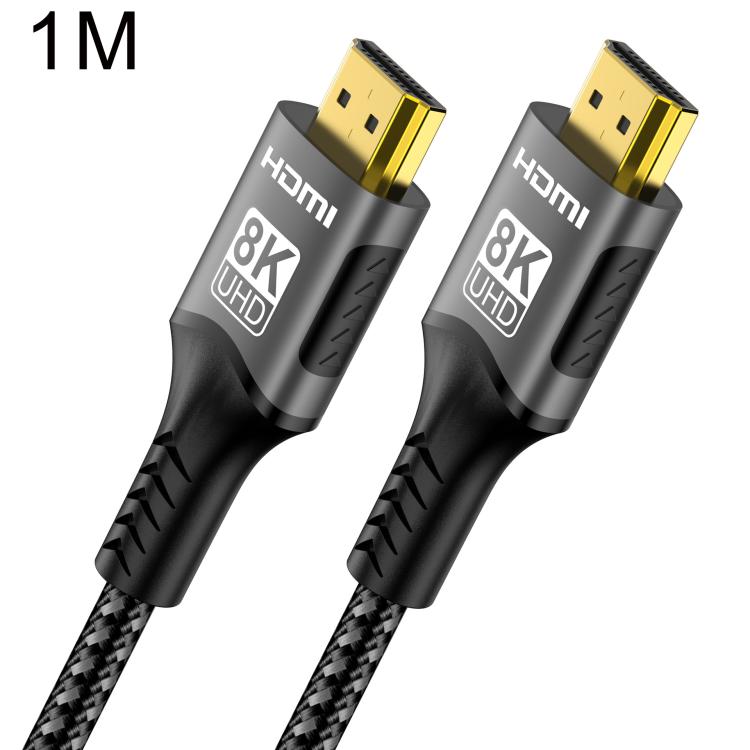 WG232 8K 60Hz HDMI 2.1 Ultra HD Braided Adapter Cable, 1m, 2m, 3m, 5m