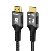 WG232 8K 60Hz HDMI 2.1 Ultra HD Braided Adapter Cable, 1m, 2m, 3m, 5m
