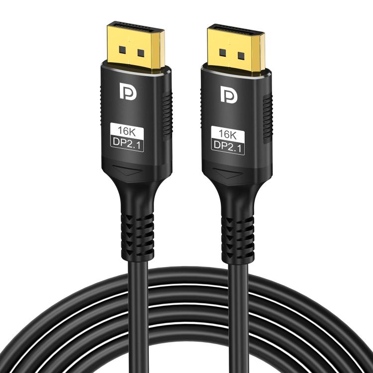 WG231 16K 60Hz DisplayPort 2.1 Male to DisplayPort 2.1 Male HD Adapter Cable, 1m, 2m, 3m