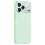 Custodia per telefono in silicone liquido con texture a onde per finestre di grandi dimensioni, For iPhone 17 Pro Max, For iPhone 17 Pro, For iPhone 17