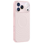 Custodia per telefono in silicone liquido con texture a onde per finestre di grandi dimensioni, For iPhone 17 Pro Max, For iPhone 17 Pro, For iPhone 17