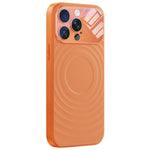 Custodia per telefono in silicone liquido con texture a onde per finestre di grandi dimensioni, For iPhone 15 Pro Max, For iPhone 15 Pro, For iPhone 15
