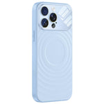 Custodia per telefono in silicone liquido con texture a onde per finestre di grandi dimensioni, For iPhone 15 Pro Max, For iPhone 15 Pro, For iPhone 15