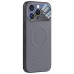 Custodia per telefono in silicone liquido con texture a onde per finestre di grandi dimensioni, For iPhone 15 Pro Max, For iPhone 15 Pro, For iPhone 15