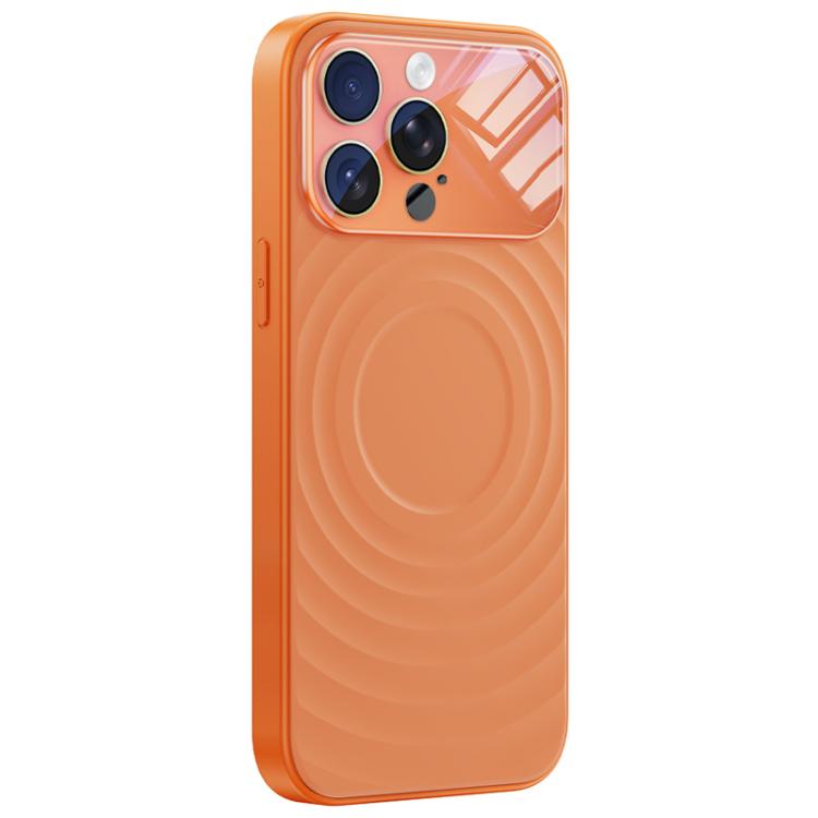 Custodia per telefono in silicone liquido con texture a onde per finestre di grandi dimensioni, For iPhone 15 Pro Max, For iPhone 15 Pro, For iPhone 15