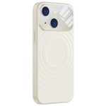 Custodia per telefono in silicone liquido con texture a onde per finestre di grandi dimensioni, For iPhone 15 Pro Max, For iPhone 15 Pro, For iPhone 15