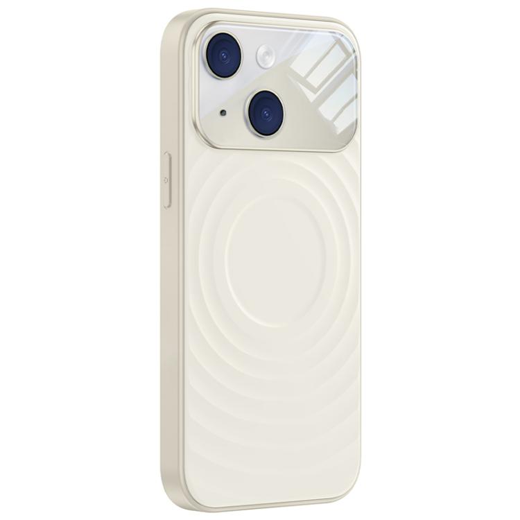 Custodia per telefono in silicone liquido con texture a onde per finestre di grandi dimensioni, For iPhone 15 Pro Max, For iPhone 15 Pro, For iPhone 15