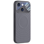 Custodia per telefono in silicone liquido con texture a onde per finestre di grandi dimensioni, For iPhone 15 Pro Max, For iPhone 15 Pro, For iPhone 15