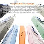 Custodia per telefono in silicone liquido con texture a onde per finestre di grandi dimensioni, For iPhone 15 Pro Max, For iPhone 15 Pro, For iPhone 15