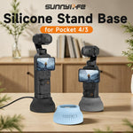 Per DJI Osmo Pocket 4 / 3 Sunnylife Base di supporto in silicone Base per console centrale auto Stabilizzatore da tavolo Supporto, Car Base, Tabletop Base