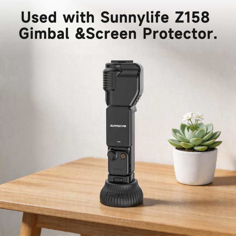 Per DJI Osmo Pocket 4 / 3 Sunnylife Base di supporto in silicone Base per console centrale auto Stabilizzatore da tavolo Supporto, Car Base, Tabletop Base