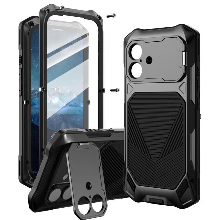 Custodia per telefono impermeabile IP65 con struttura in metallo rinforzato., For iPhone 17 Pro Max, For iPhone 17 Pro, For iPhone 17, For iPhone Air