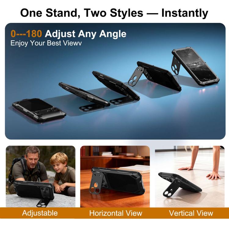 Custodia per telefono impermeabile IP65 con struttura in metallo rinforzato., For iPhone 17 Pro Max, For iPhone 17 Pro, For iPhone 17, For iPhone Air