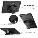 Custodia tablet TPU con rotazione 360° e cinturino