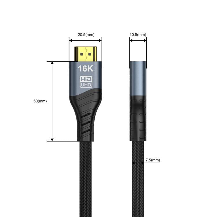Cavo adattatore WG236 da HDMI 2.2 maschio a HDMI 2.2 femmina 16K 60Hz HD, 0.5m, 1m, 1.5m, 2m