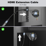 Cavo adattatore WG236 da HDMI 2.2 maschio a HDMI 2.2 femmina 16K 60Hz HD, 0.5m, 1m, 1.5m, 2m