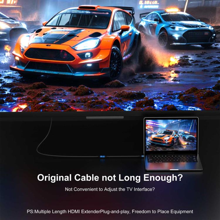 Cavo adattatore WG236 da HDMI 2.2 maschio a HDMI 2.2 femmina 16K 60Hz HD, 0.5m, 1m, 1.5m, 2m
