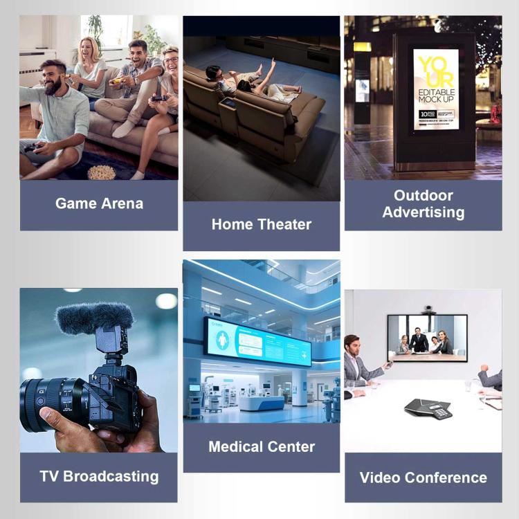 Cavo adattatore WG236 da HDMI 2.2 maschio a HDMI 2.2 femmina 16K 60Hz HD, 0.5m, 1m, 1.5m, 2m