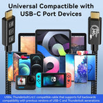 Cavo di ricarica rapida WG240 da USB/Type-C a Type-C Thunderbolt 5 da 240 W a 240 Gbps, WG240