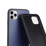Custodia pieghevole in vera pelle per iPhone compatibili