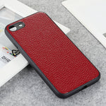 Custodia pieghevole in vera pelle per iPhone compatibili
